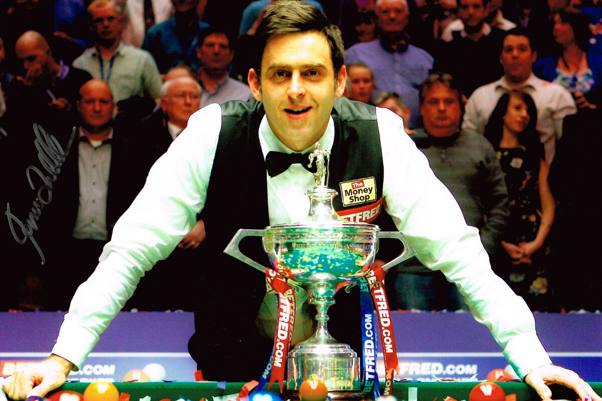 Ronnie O'Sullivan World Snooker Champion SIGNED 12x8 Photo Poster painting AFTAL COA Autograph