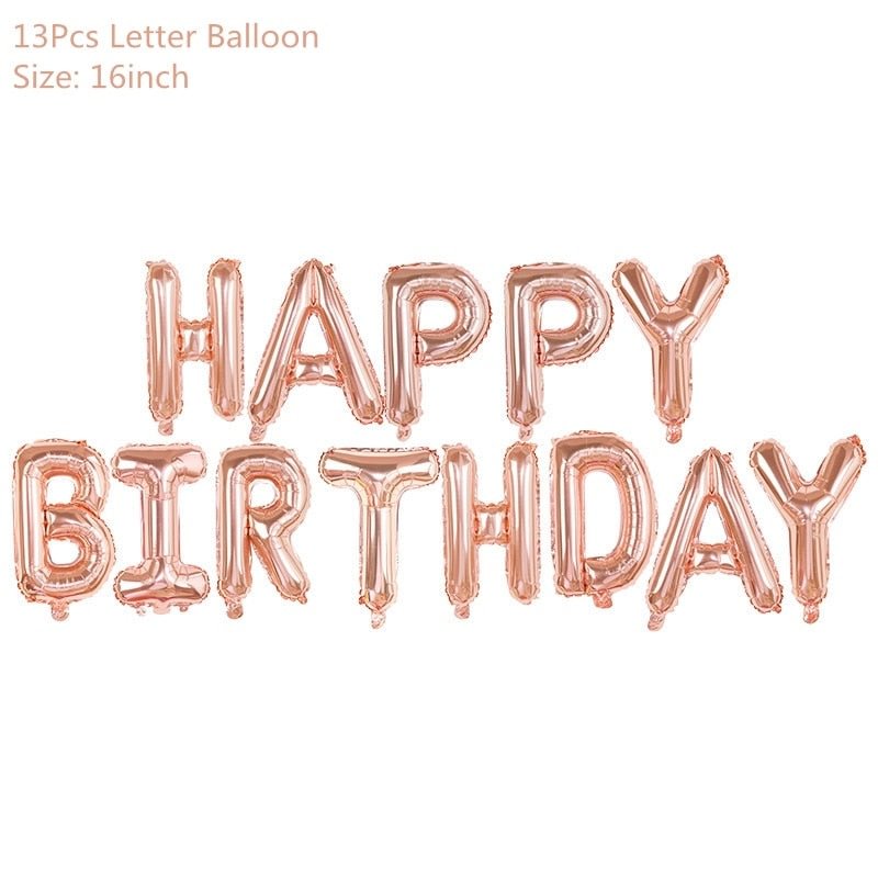 Rose Gold Confetti Baloons Foil Champagne Star Balloon Wedding Latex Ballon globos BabyShower Birthday Party Decoration Supplies