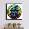 (50*50cm)Stained Glass Halloween - Full Round Drill Diamond Painting