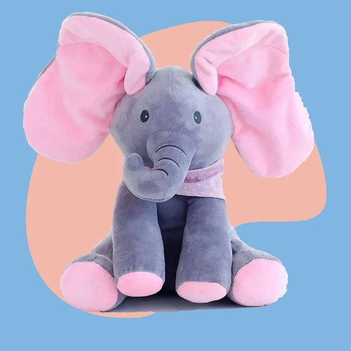 Gund Peek A Boo Elephant Animated Singing Elephant