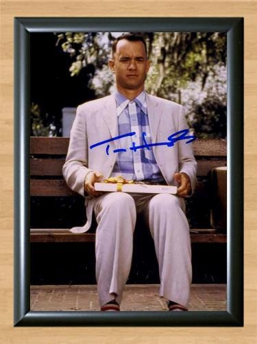 Forrest Gump Tom Hanks Signed Autographed Photo Poster painting Poster Print Memorabilia A3 Size 11.7x16.5