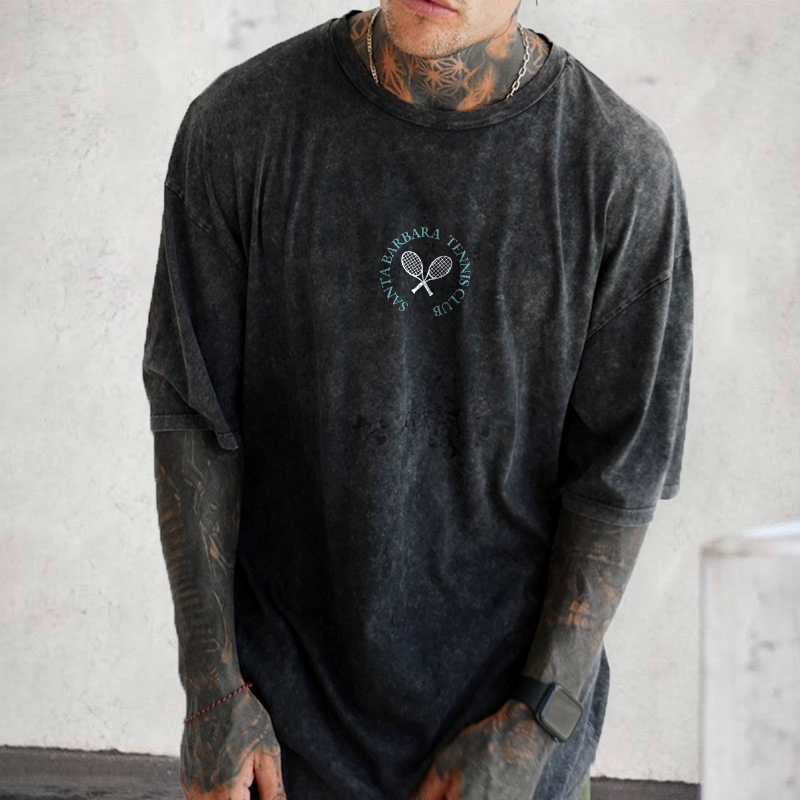 Tennis Club Print T-Shirt