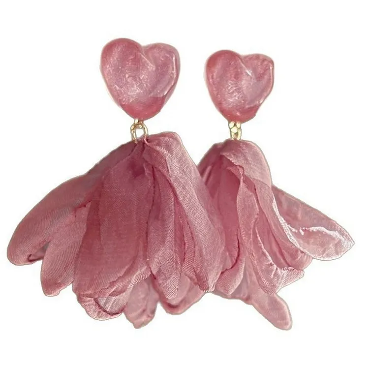 Everyday Wear Floral Fringe Earrings Sweet and Fresh Design
