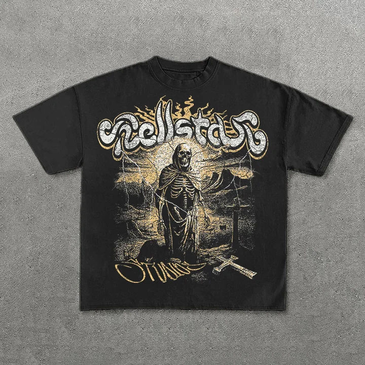Vintage Hellstar Graphic 100% Cotton Short Sleeve T-Shirt