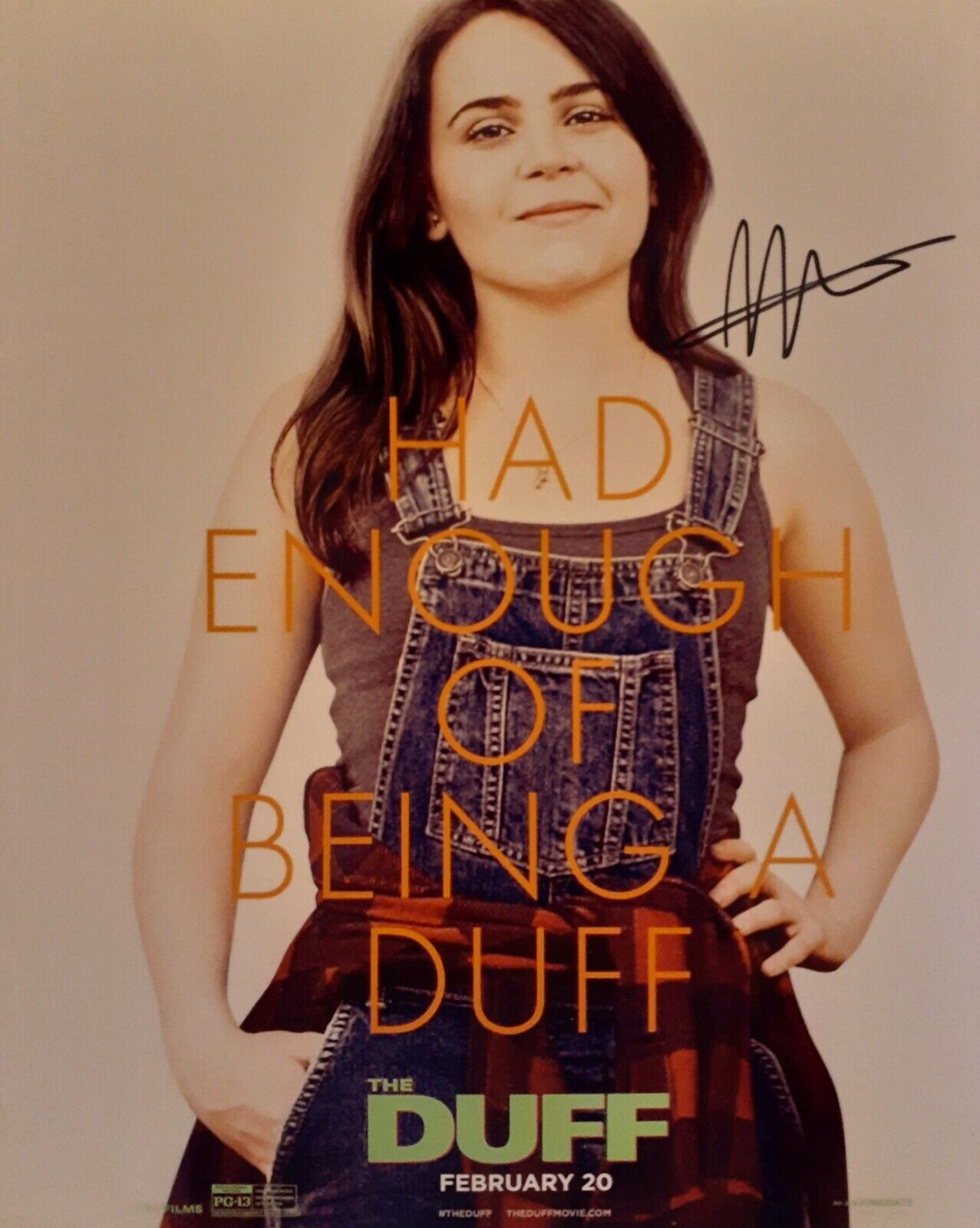 Mae Whitman signed 8x10