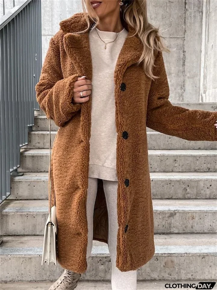 Plush Warm Thickening Winter Oversized Coats For Ladies