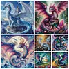 (Multi-Style) Dragon-11CT Stamped Cross Stitch 50*50cm tapestrymarket