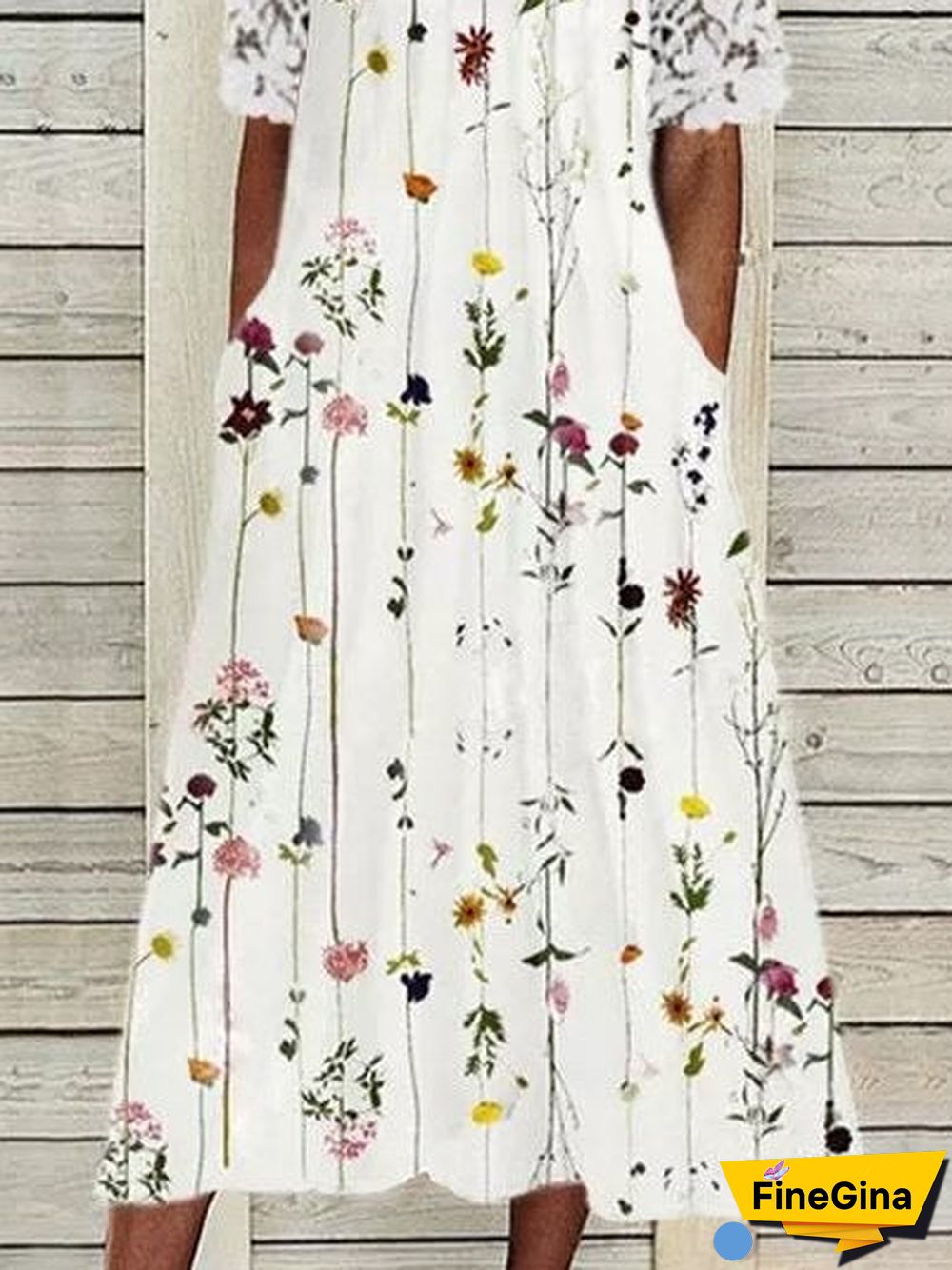 A-Line Casual Dresses White Dresses