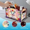5D DIY Diamond Painting Art Decorative Storage Box Wood Storage Clutch (Bear)