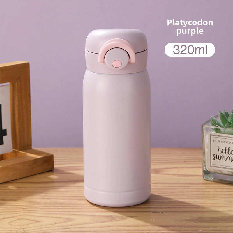 High-looking 304 Stainless Steel Vacuum Cup Simple Mini Pocket Cup Bounce Cup Portable Children Drinking Cup