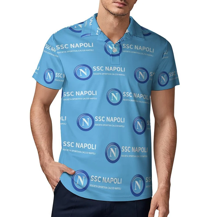 Naples Polo De Golf À Séchage Rapide Coupe Homme Blanc