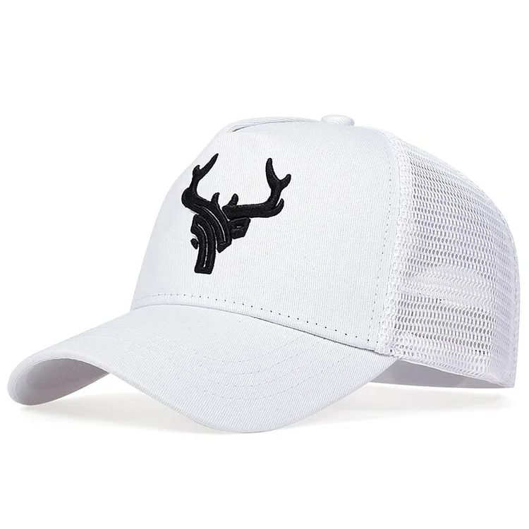 Antler Embroidered Baseball Cap Hip Hop Hat AdjustableMen Women Summer breathable Mesh Caps Casual sun Hat Dad Hats
