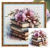(Multi-Style) Flowers And Books-11CT Stamped Cross Stitch 40*40cm/15.75*15.75in