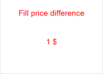 Fill price difference - Special purpose - For payment only - 1$