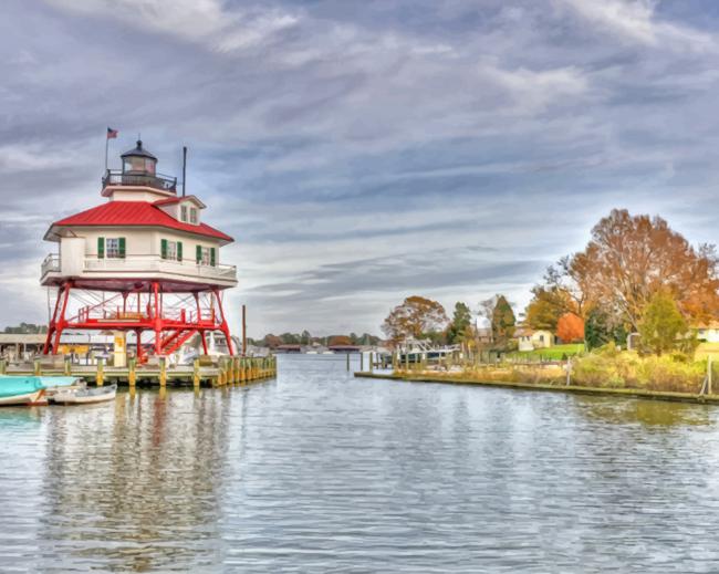

Drum Point Light Maryland – Paint By Numbers - 40*50CM, 501 Original