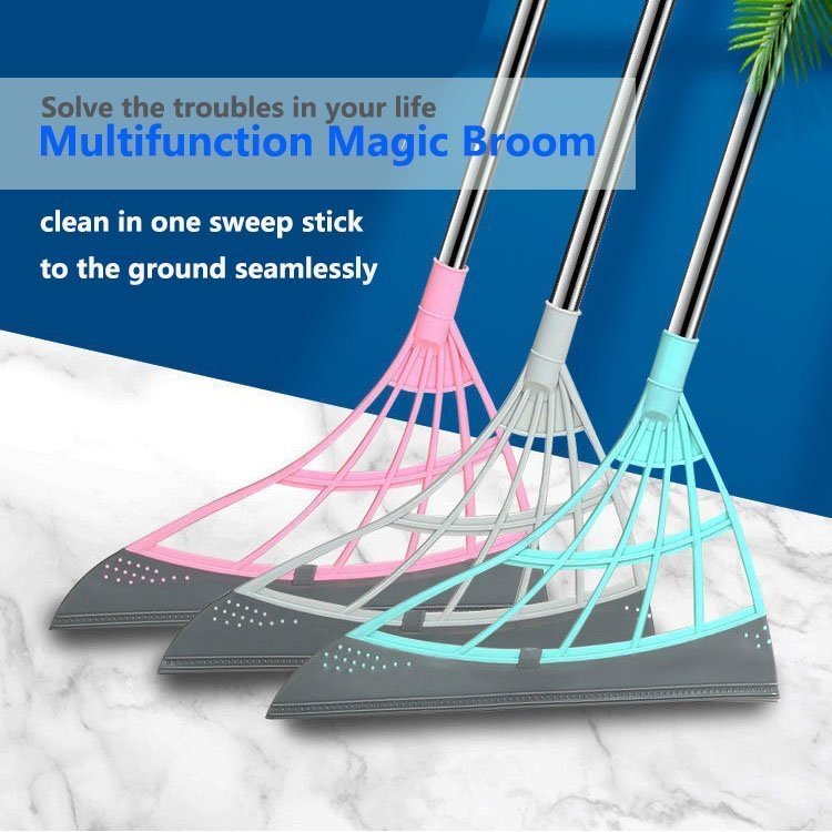 Squeeze Silicone Broom Sweeping Water and Pet Hair🐶-🔥Summer Hot Sale