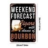 Weekend Forecast - Metal Tin Signs(8*12Inch/12*16Inch) - Bar