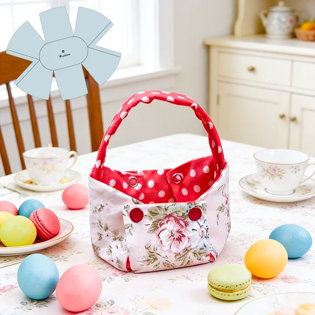 Quick & Easy DIY Candy Basket Sewing Template &ndash; With Tutorial
