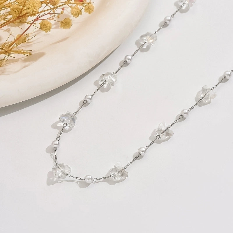 Elegant Butterfly 304 Stainless Steel Necklace Cable Chain