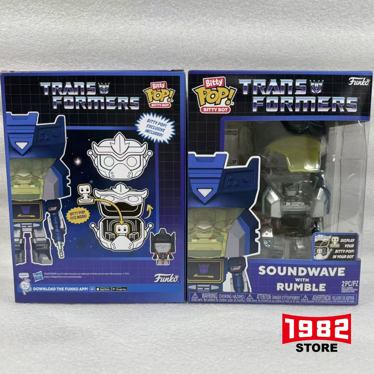 Funko POP For SOUNDWAVE WITH RUMBLE VINYL Action Figure Toys Doll Garage Kit