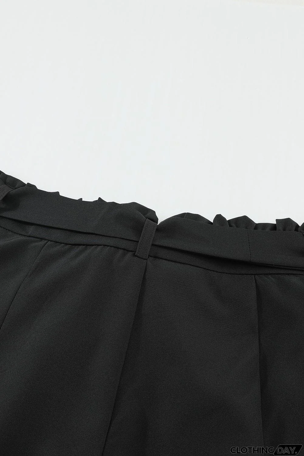 Paperbag Waist Straight Leg Pants