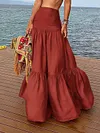 Casual And Simple Empire Split-Joint Skirts