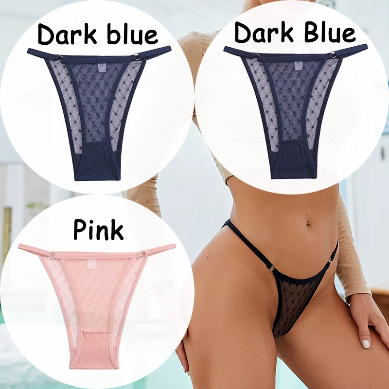 Billionm Panties Lace G-string Thong Women's Underwear Mesh Transparent Lingerie Low-Waist Female Briefs Soft Women's Underpants