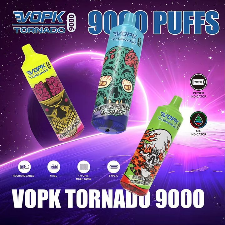 VOPK TORNADO 9000 Puffs Disposable Vape Wholesale