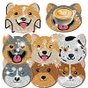 6pcs DIY Diamond Painting Coaster Kit With Holder - Puppy