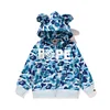 Kid Boy Girl Camouflage Shark Head 3D Digital Print Fashion Trend Hoodie