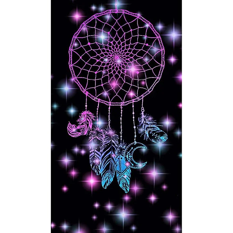 Dream Catcher Round Part Drill Diamond Painting 30X48CM(Canvas) gbfke