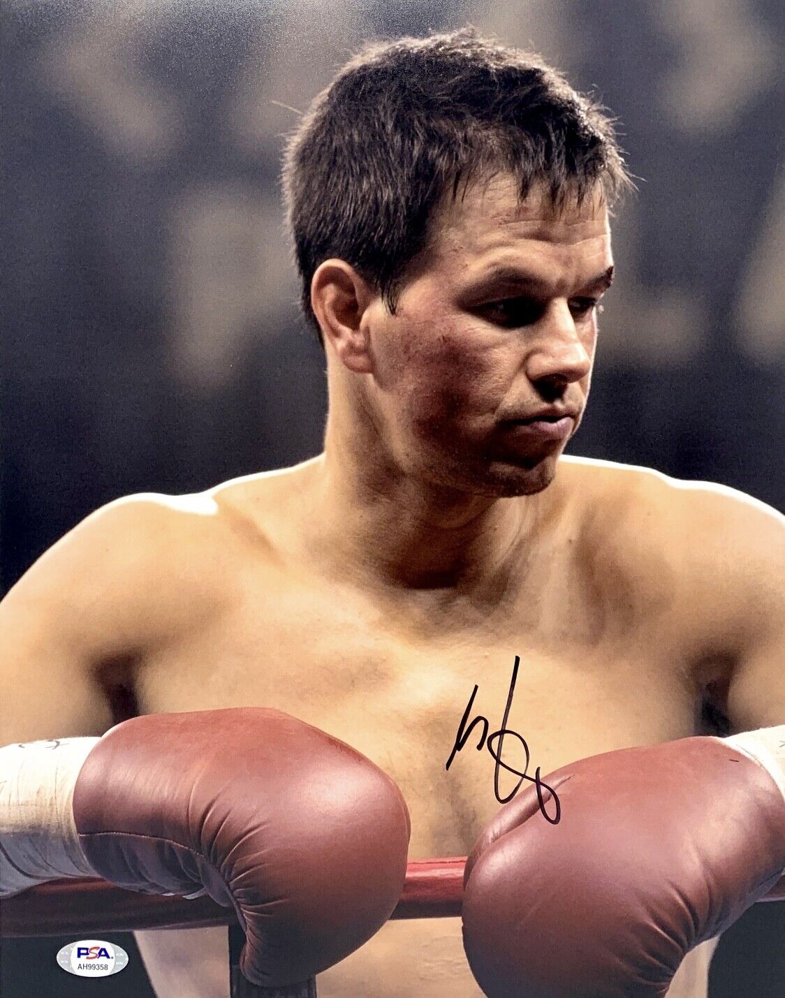 Mark Wahlberg Signed 11x14 Photo Poster painting PSA AH99358 Autographed The Fighter