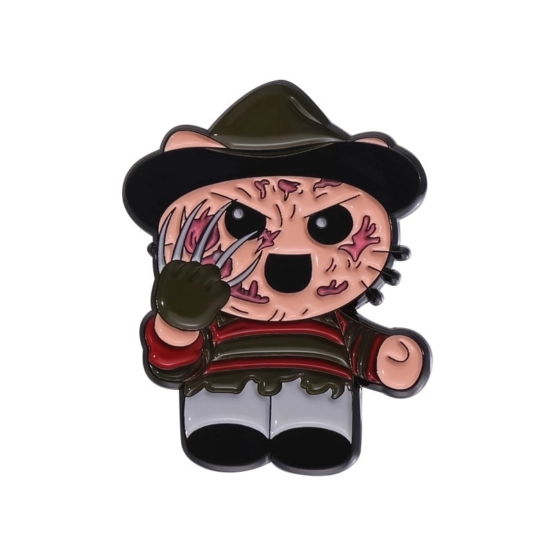 Cartoon Style Cowboy Style Animal Cartoon Character Skull Alloy Stamping Stoving Varnish Plating Women’s Brooches