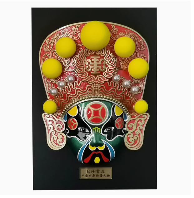 Sichuan Opera Mask Figurine: A Handcrafted Symbol of Chinese Theater and Culture