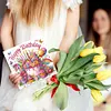 6pcs Diamond Painting Greeting Cards DIY Diamond Art Cards Crafts (Birthday)