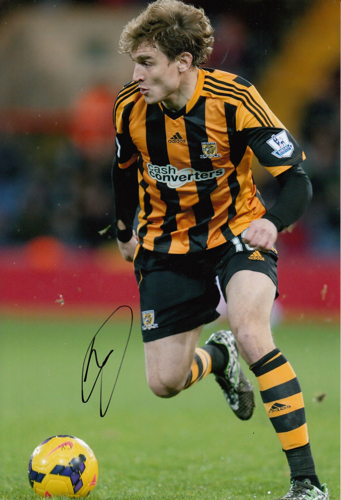 Hull City Hand Signed Nikica Jelavic 12x8 Photo Poster painting 3.