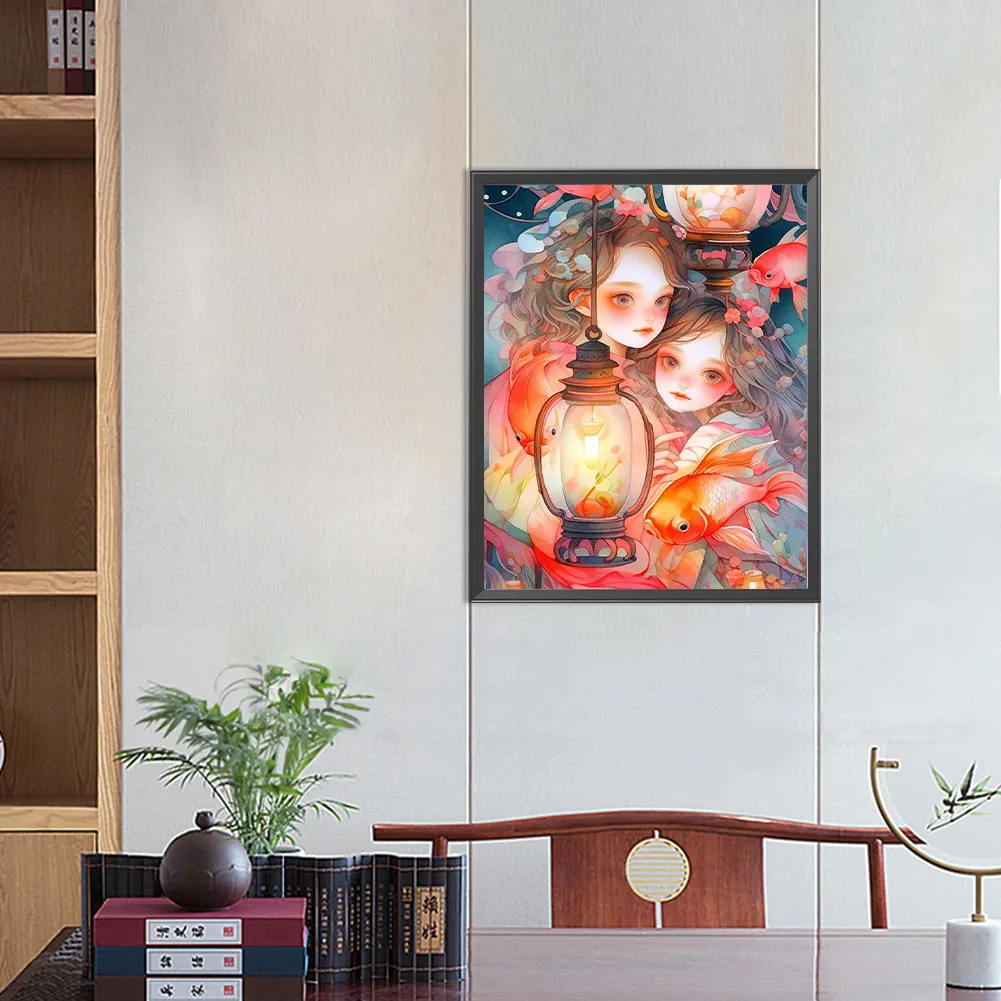 Full Round Diamond Painting 40*50cm - Girl