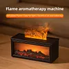 Fireplace Air Humidifier Waterless Auto-Off Aroma Diffuser for Home Decor Gift