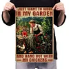 Garden Woman - Vintage Metal Signs - 30*40cm