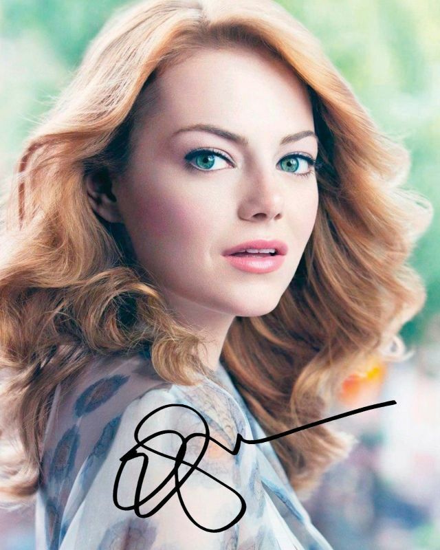 Emma Stone Autograph Signed Photo Poster painting Print