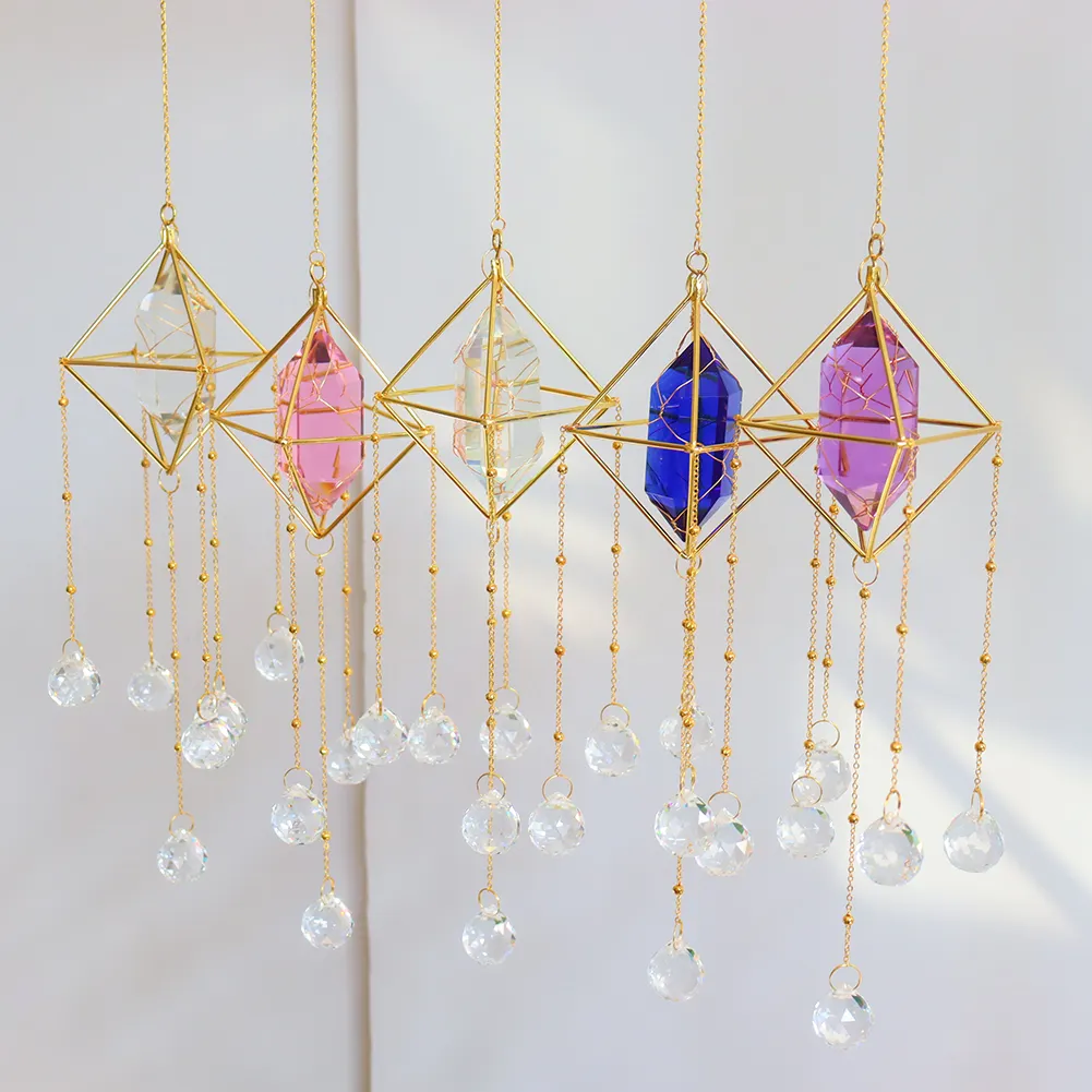 Crystal Wind Chimes Window Door Hanging Ornaments Room Garden Home Decor