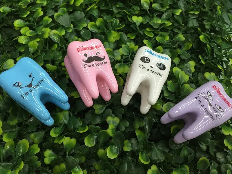 1 Piece Lytwtw's Stationery Teeth Creative Cartoon Pencil Sharpener Office Supply Gift Doctor Cute Kawaii School Accessories