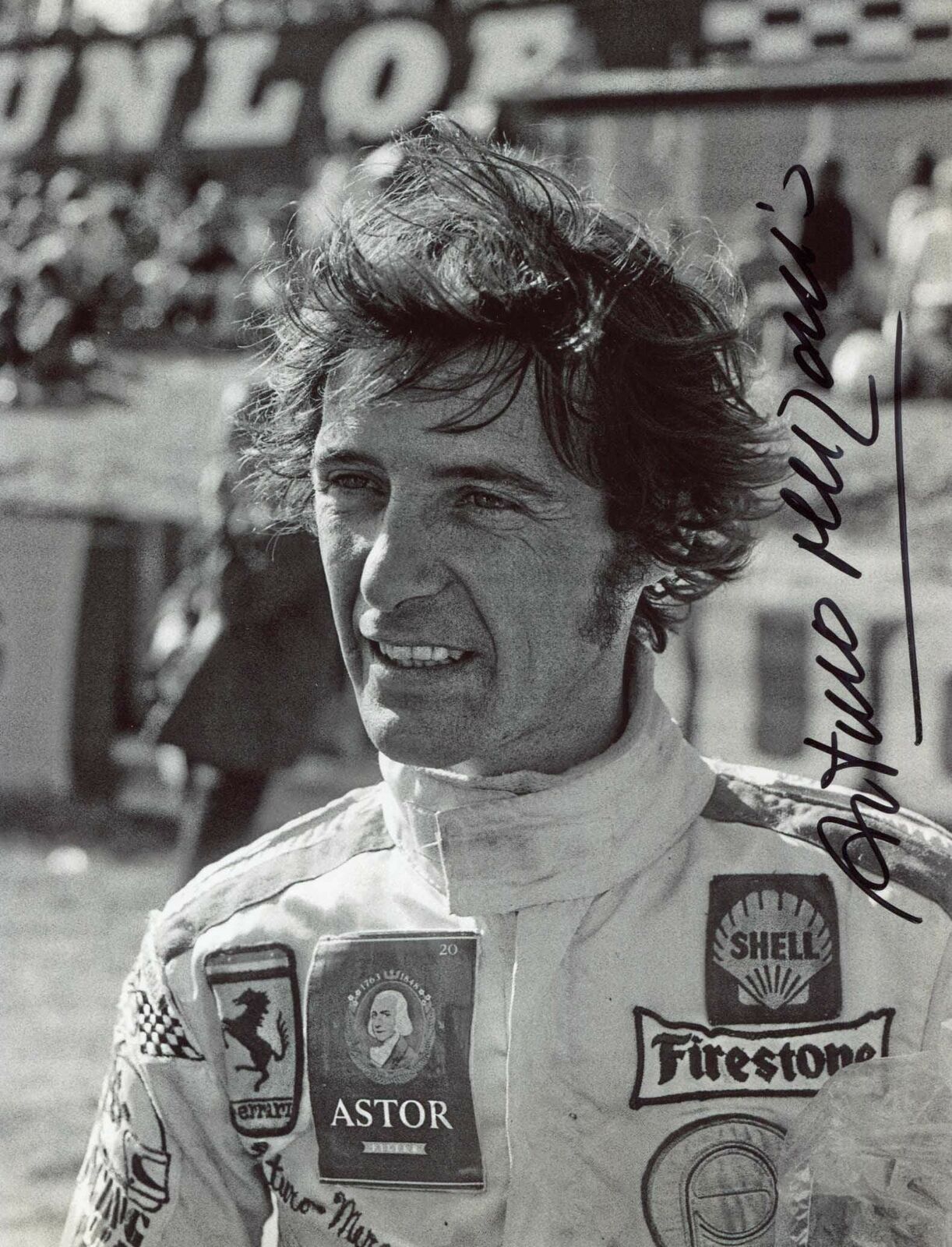 Arturo Merzario Ferrari F1 autograph, signed Photo Poster painting