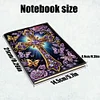5D Diamond Painting Notebook 50 Pages A5 Diamond Art Diary Book (Purple Cross)