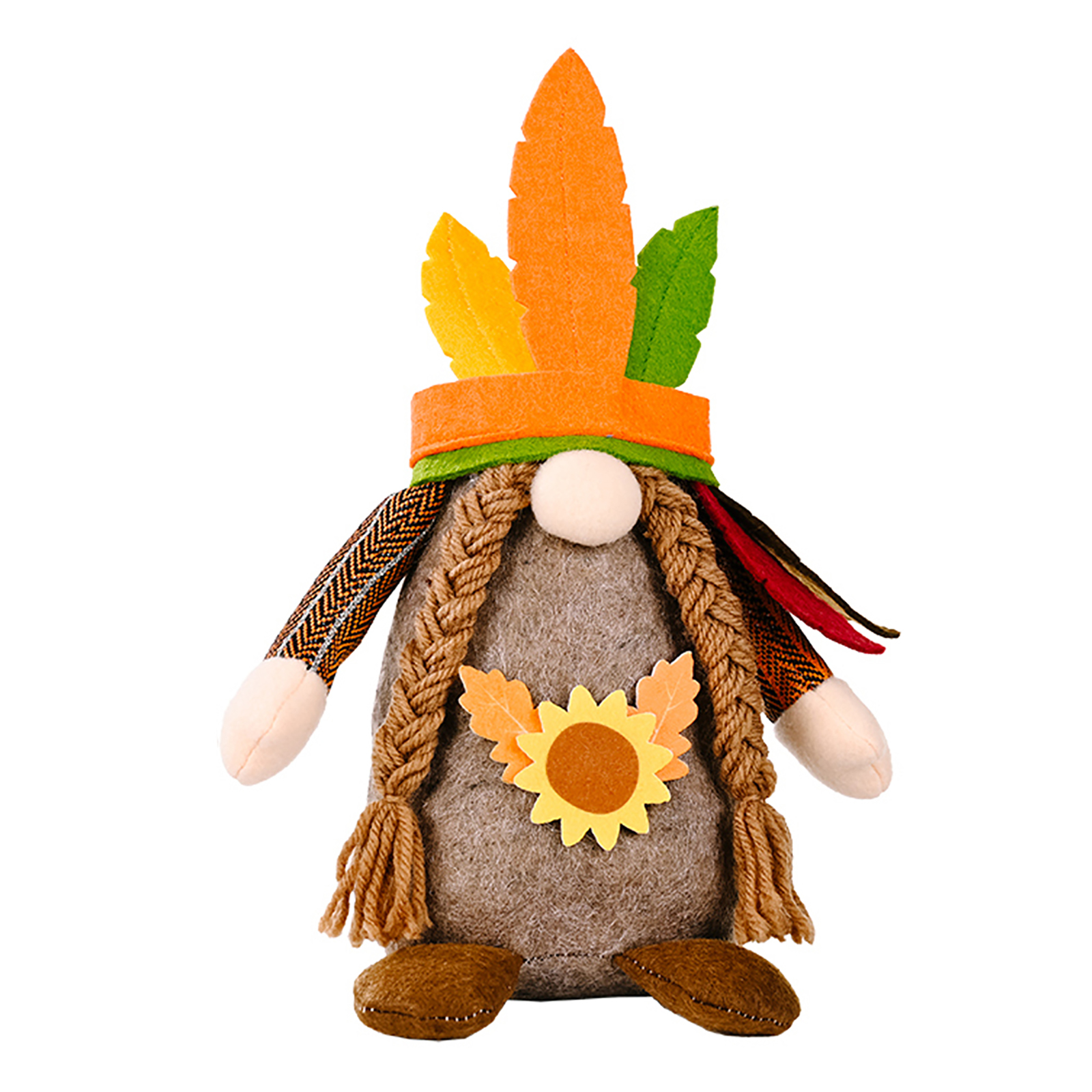 

Gnome Doll Standing Indian Faceless Doll Ornament for Thanksgiving, 501 Original