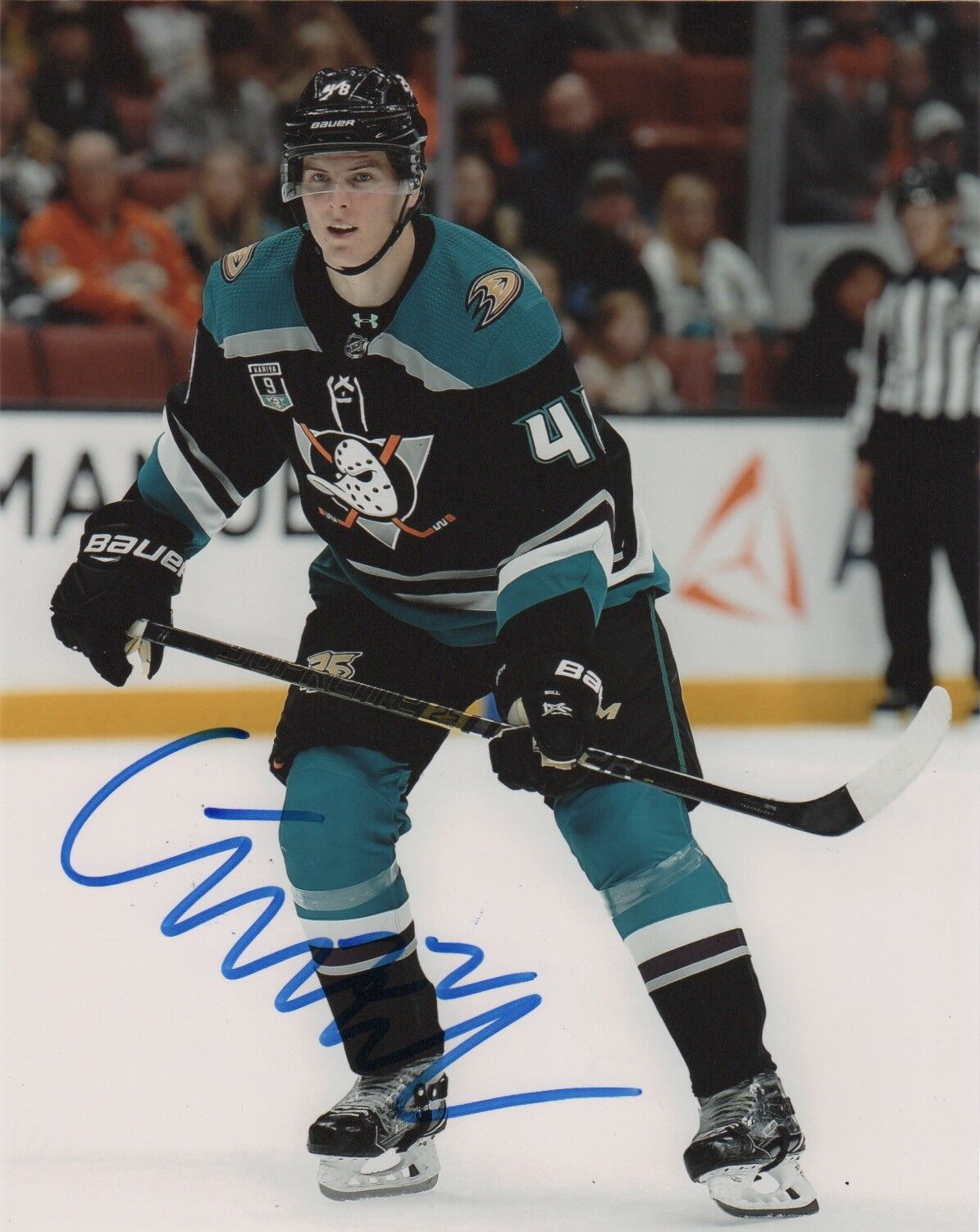 Anaheim Ducks Isac Lundestrom Autographed Signed 8x10 NHL Photo Poster painting COA #2