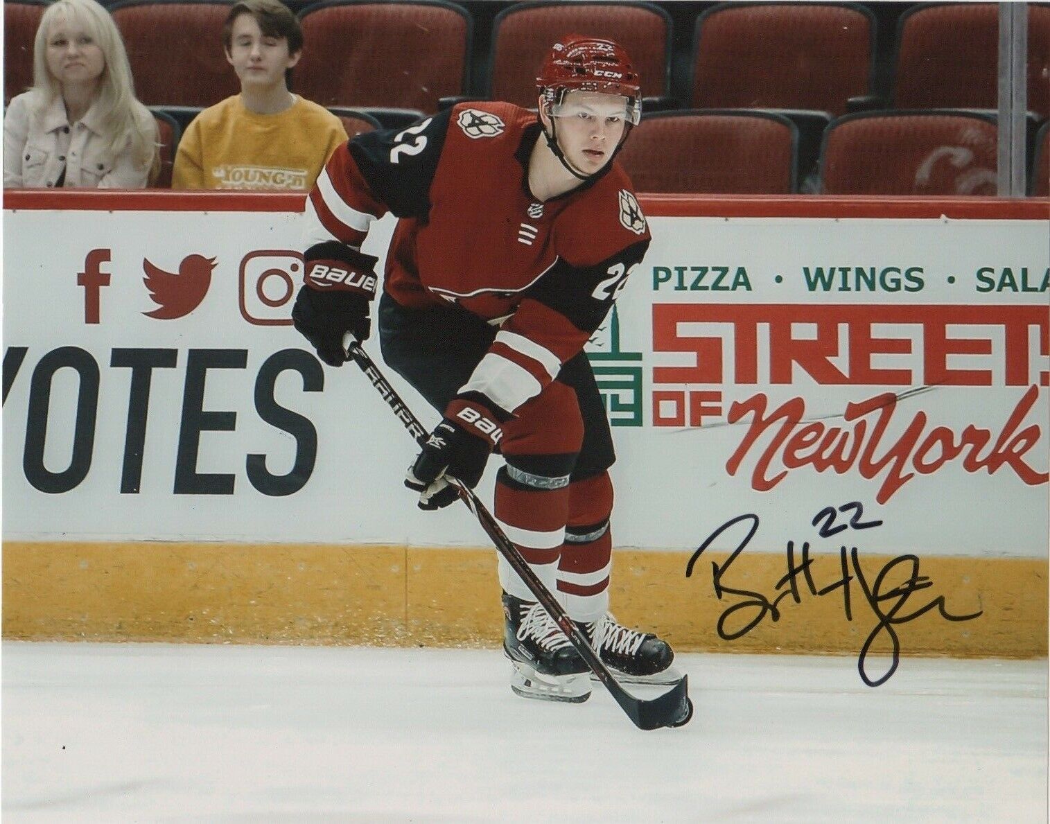 Arizona Coyotes Barrett Hayton Signed Autographed 8x10 NHL Photo Poster painting COA H