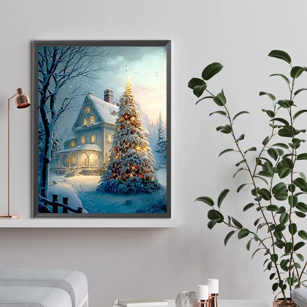 Diamond Painting - Full Round Drill - Xmas Tree(Canvas|30*40cm)