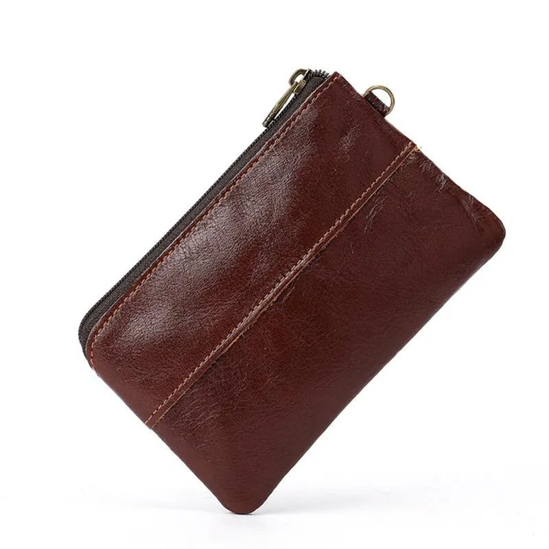Vintage Leather Wallets Business Clutch Bags Card Holder