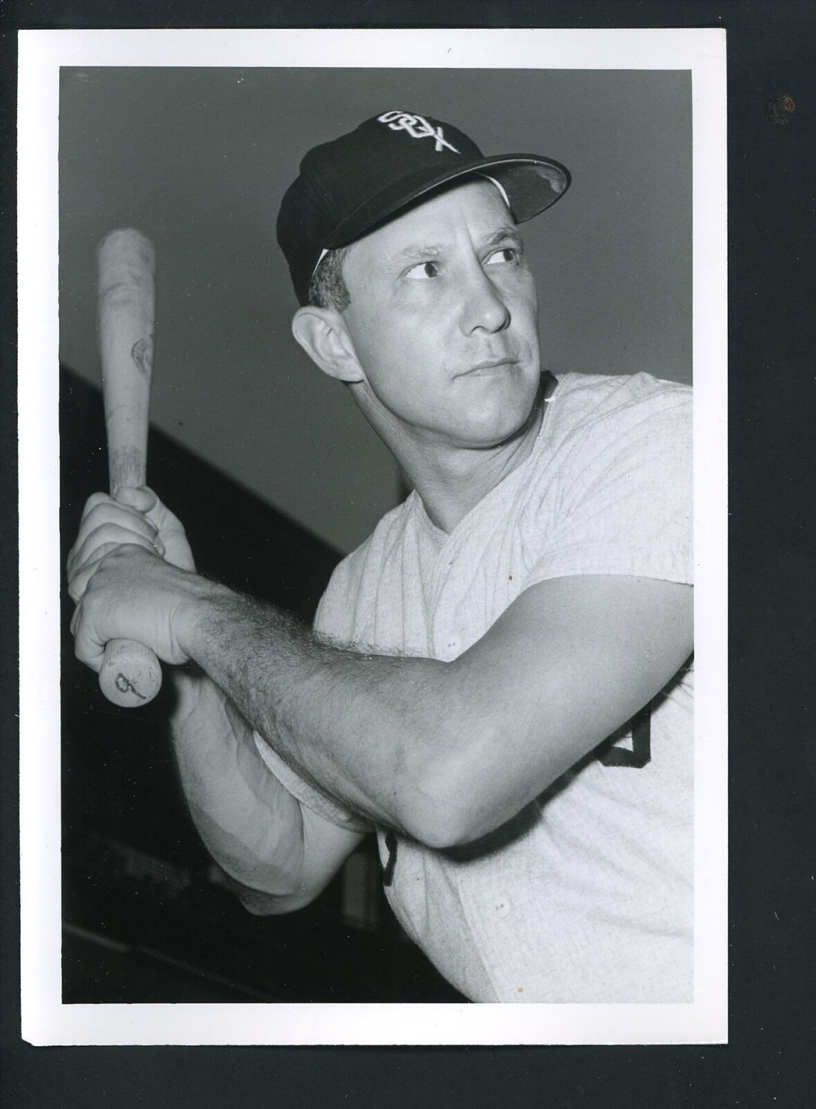 Roy Sievers 1960 Press Wire Photo Poster painting by Donald Don Wingfield Chicago White Sox